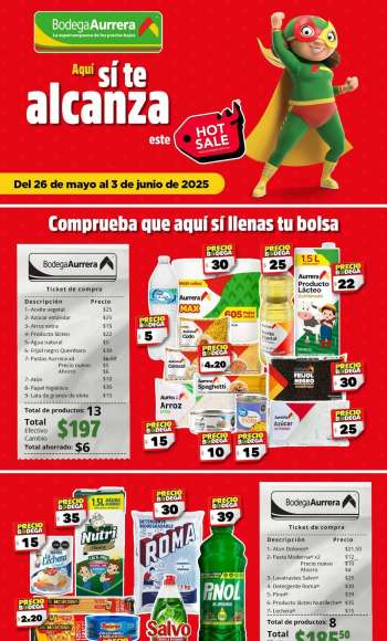 Folleto actual Bodega Aurrerá - 26.5.2025 - 3.6.2025.