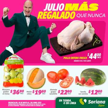 Folleto actual Soriana Súper - 30.5.2025 - 2.6.2025.