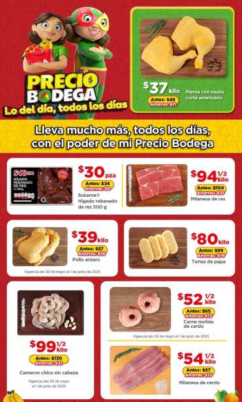 Folleto actual Bodega Aurrerá - 30.5.2025 - 5.6.2025.
