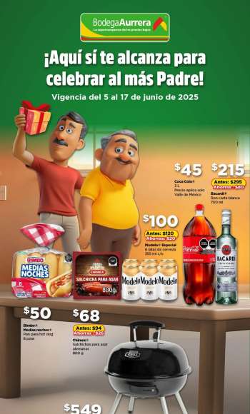 Folleto actual Bodega Aurrerá - 5.6.2025 - 17.6.2025.