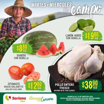 Folleto actual Soriana Súper - 10.6.2025 - 11.6.2025.