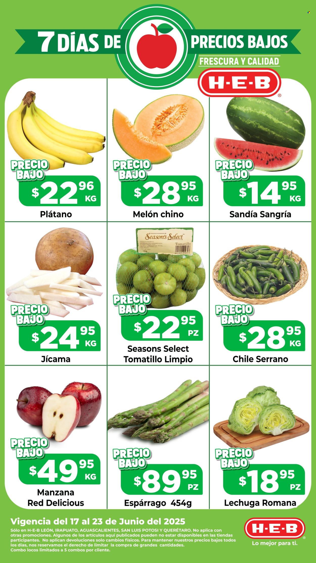 Catálogo H-E-B - 17.6.2025 - 23.6.2025. Página 1