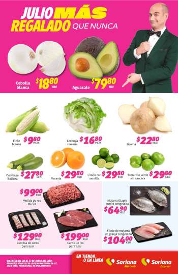 Folleto actual Soriana - 20.6.2025 - 23.6.2025.