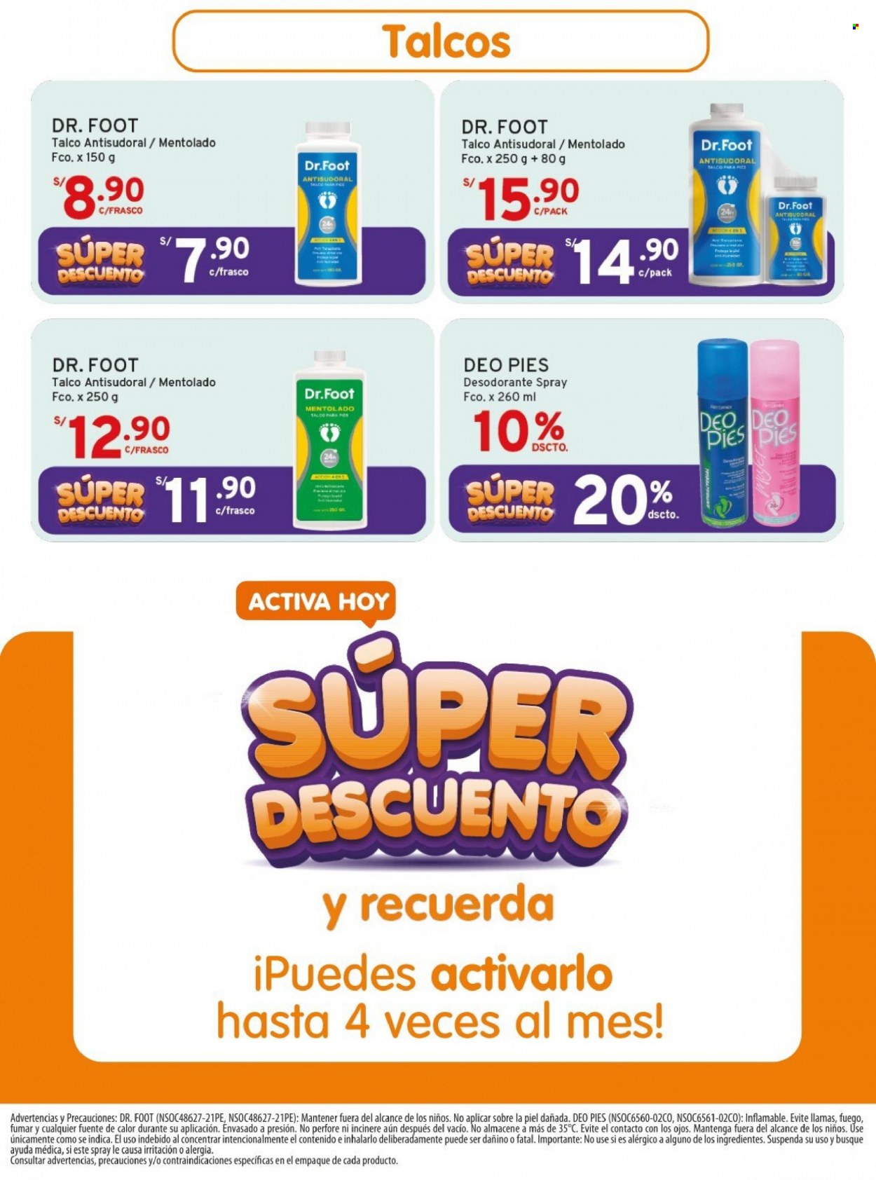 Folleto actual Mifarma - 1.9.2023 - 30.9.2023 - Ventas - talco para pies. Página 15.