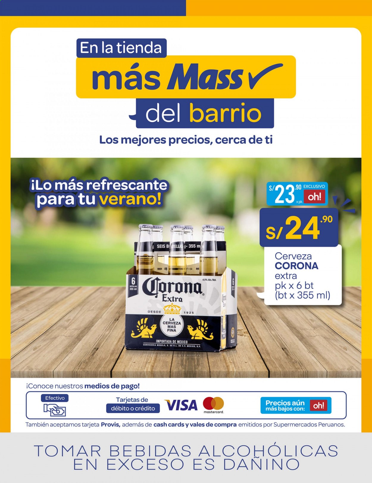 thumbnail - Folleto actual Mass - 5.2.2021 - 18.2.2021 - Ventas - Corona, bebida, bebida alcohólica. Página 1.