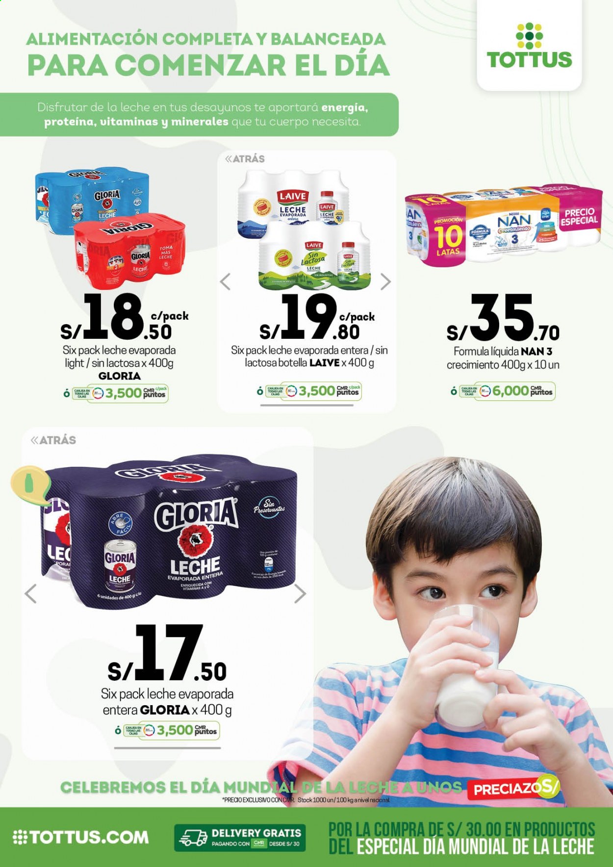 thumbnail - Folleto actual Tottus - 28.5.2021 - 6.6.2021 - Ventas - leche, leche infantil, Nestlé NAN. Página 3.