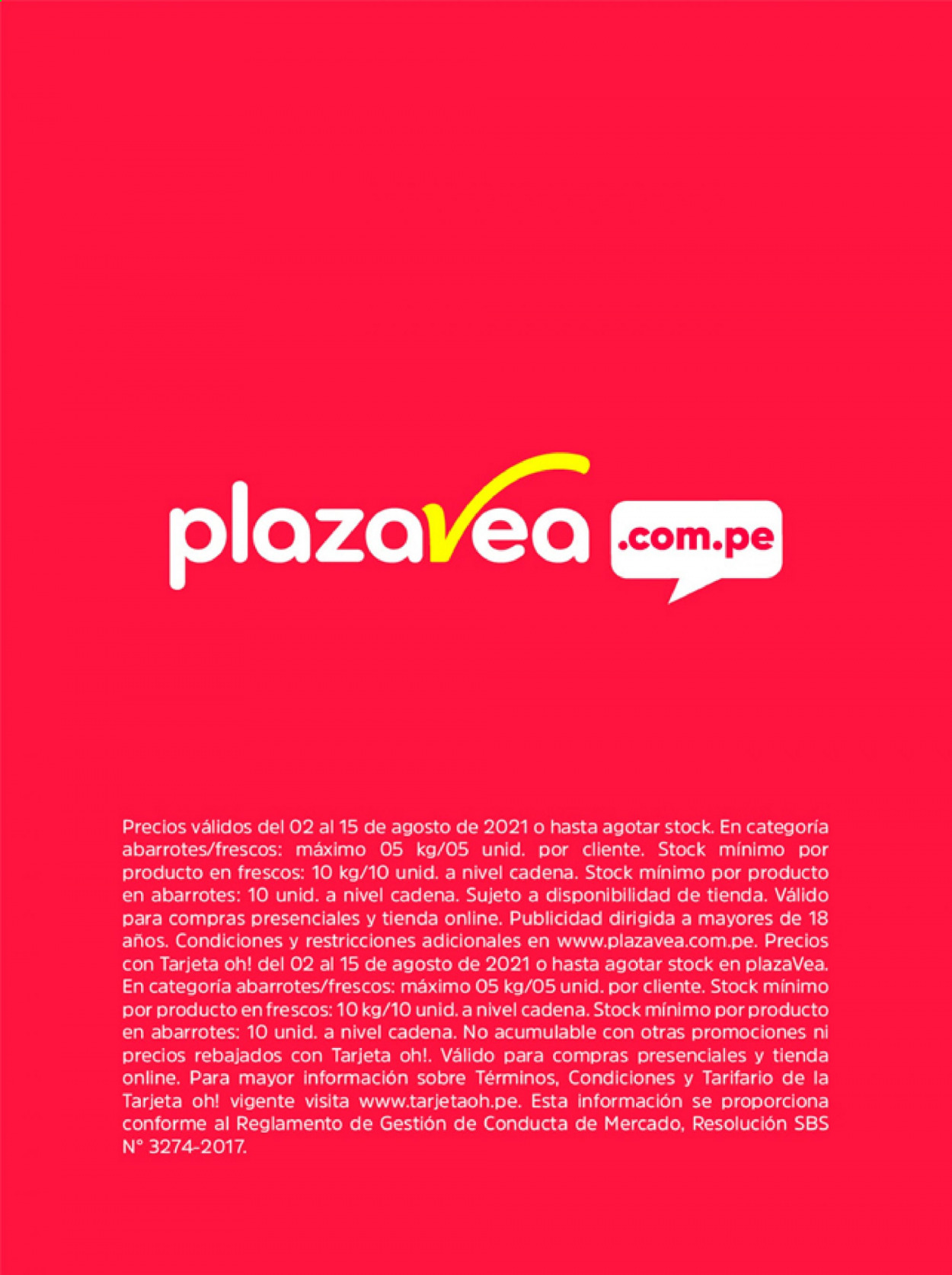 thumbnail - Folleto actual Plaza Vea - 2.8.2021 - 15.8.2021 - Ventas - cadena. Página 24.