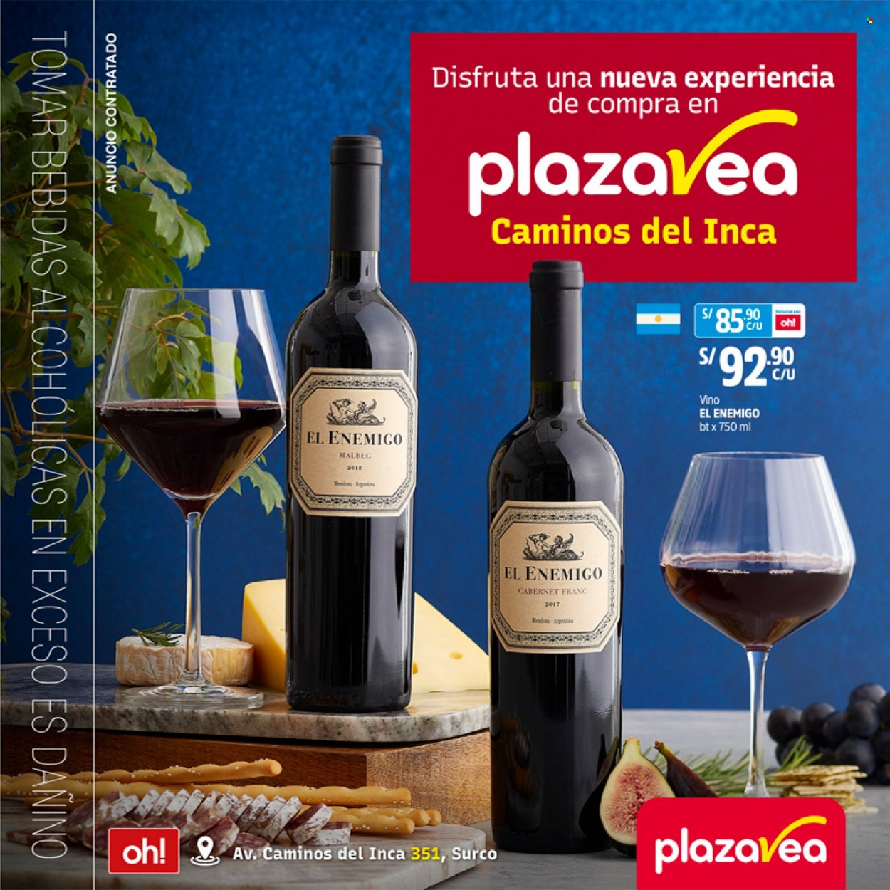 thumbnail - Folleto actual Plaza Vea - 15.11.2021 - 28.11.2021 - Ventas - bebida, vino, bebida alcohólica. Página 1.