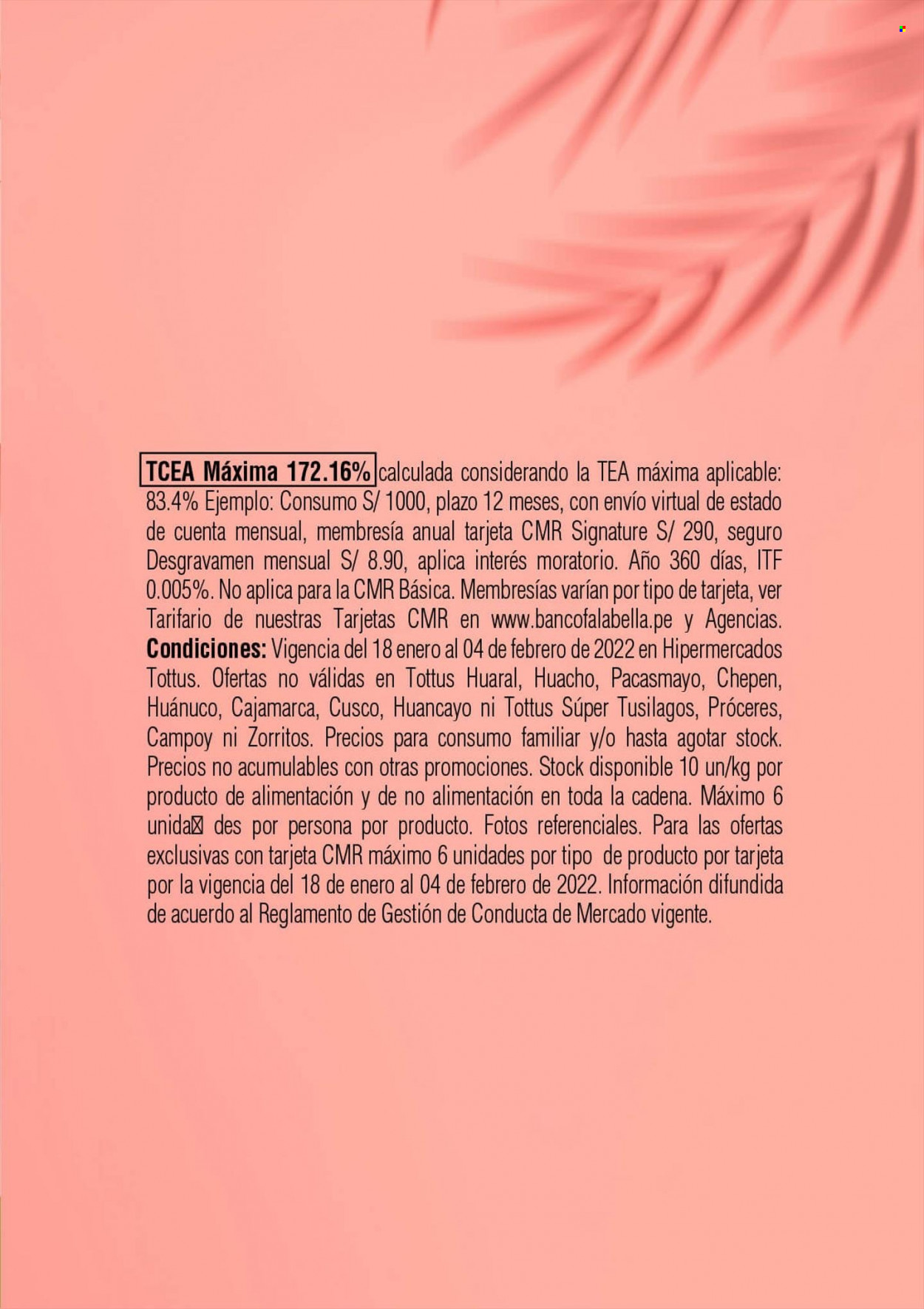 thumbnail - Folleto actual Tottus - 18.1.2022 - 4.2.2022 - Ventas - cadena. Página 33.