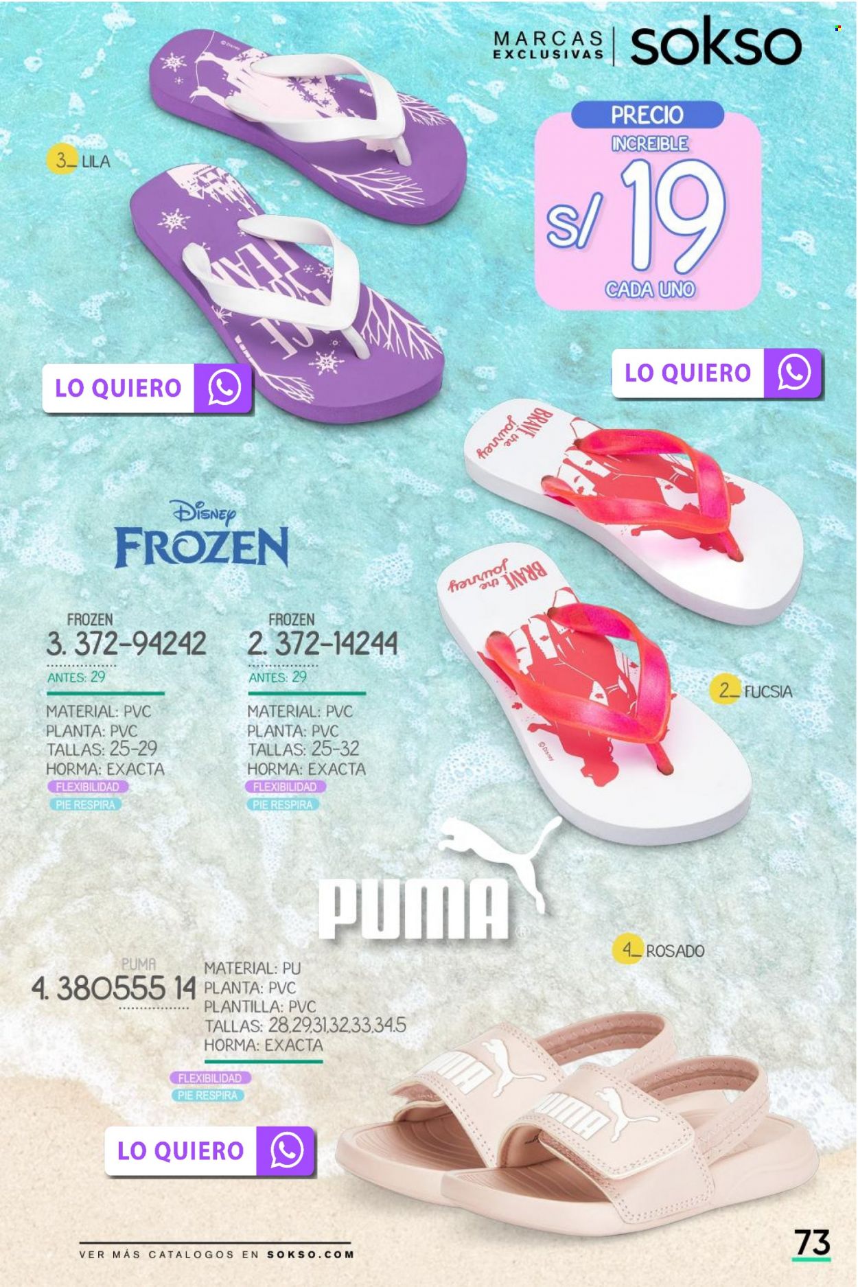 thumbnail - Folleto actual SOKSO - 31.10.2022 - 4.12.2022 - Ventas - Frozen, Puma, Disney. Página 73.