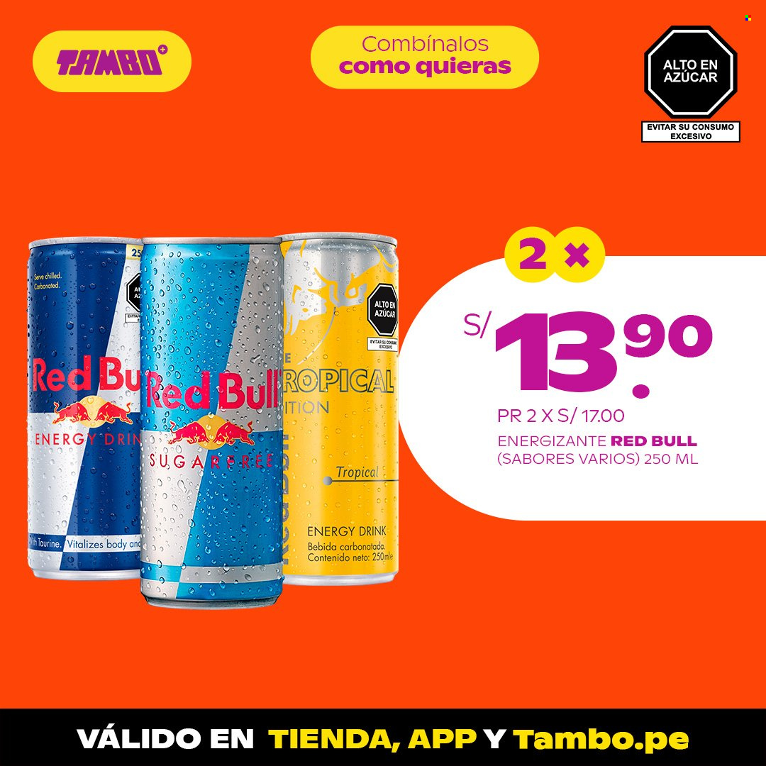 thumbnail - Folleto actual Tambo - 5.1.2023 - 1.2.2023 - Ventas - bebida, bebida energética, Red Bull. Página 41.