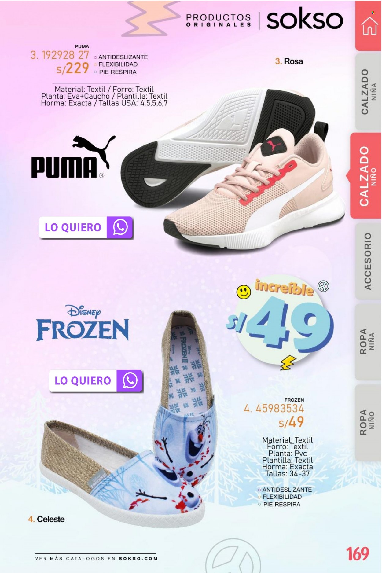 thumbnail - Folleto actual SOKSO - 6.3.2023 - 2.4.2023 - Ventas - Frozen, Puma, Disney. Página 169.