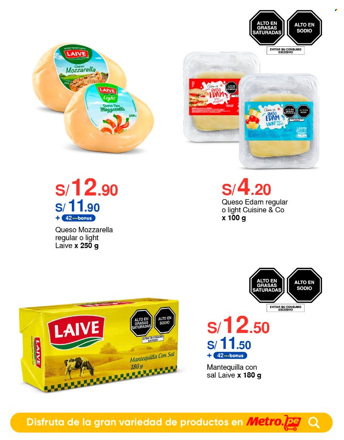 Folleto actual Metro - 18.5.2023 - 2.6.2023 - Ventas - Metro, queso, edam, mozzarella, mantequilla. Página 9.