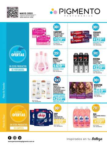Ofertas PIGMENTO • Miércoles 1 de Junio al Jueves 30 de Junio 2022