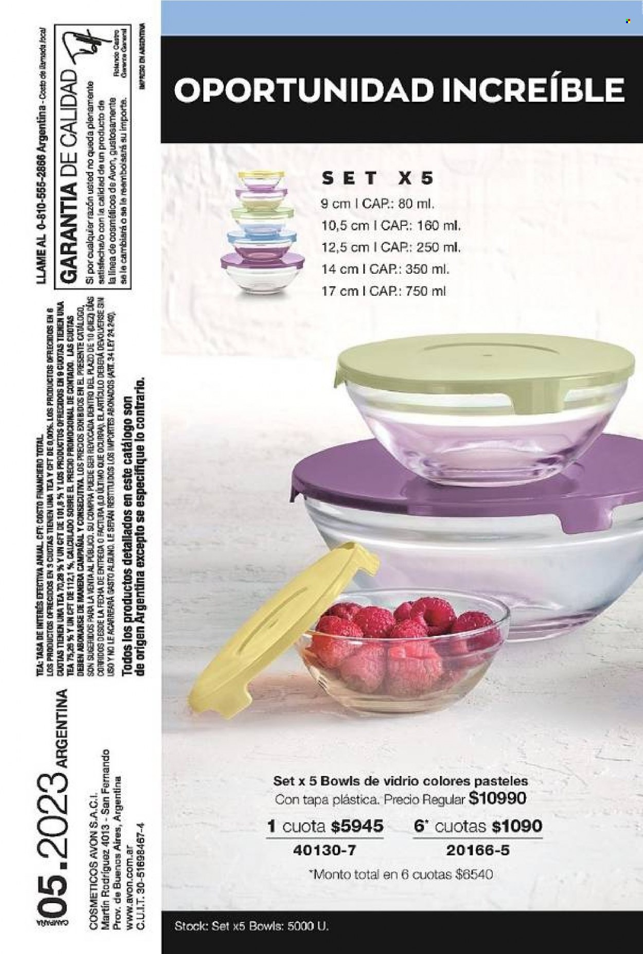 Catálogo Avon. Página 104.