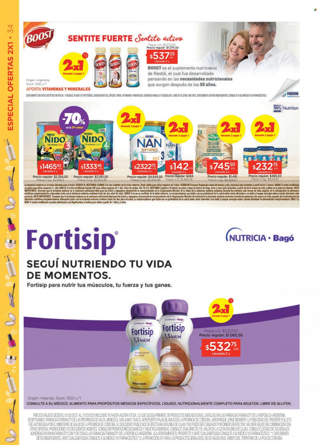 Folleto actual Farmacity - 01/03/23 - 21/03/23 - Ventas - Valor. Página 34.