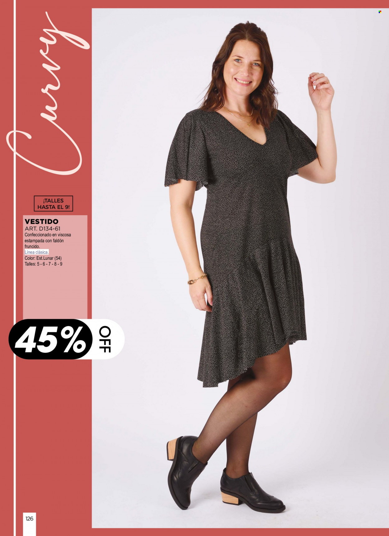 Folleto actual Juana Bonita - Ventas - vestido. Página 126.