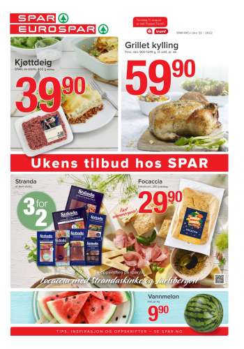 Kundeavis SPAR - 08.08.2022 - 14.08.2022.