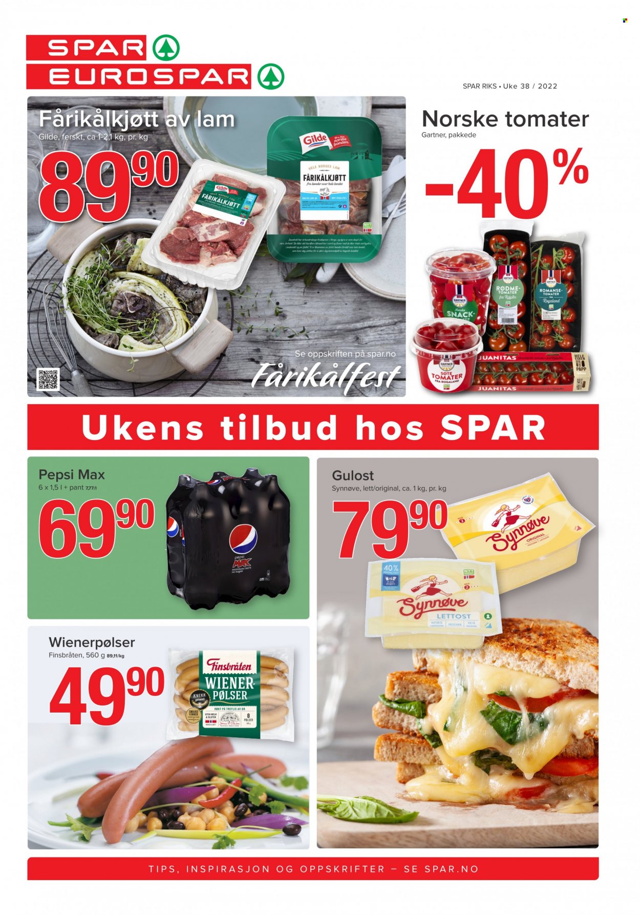 Kundeavis SPAR - 19.9.2022 - 25.9.2022. Side 1