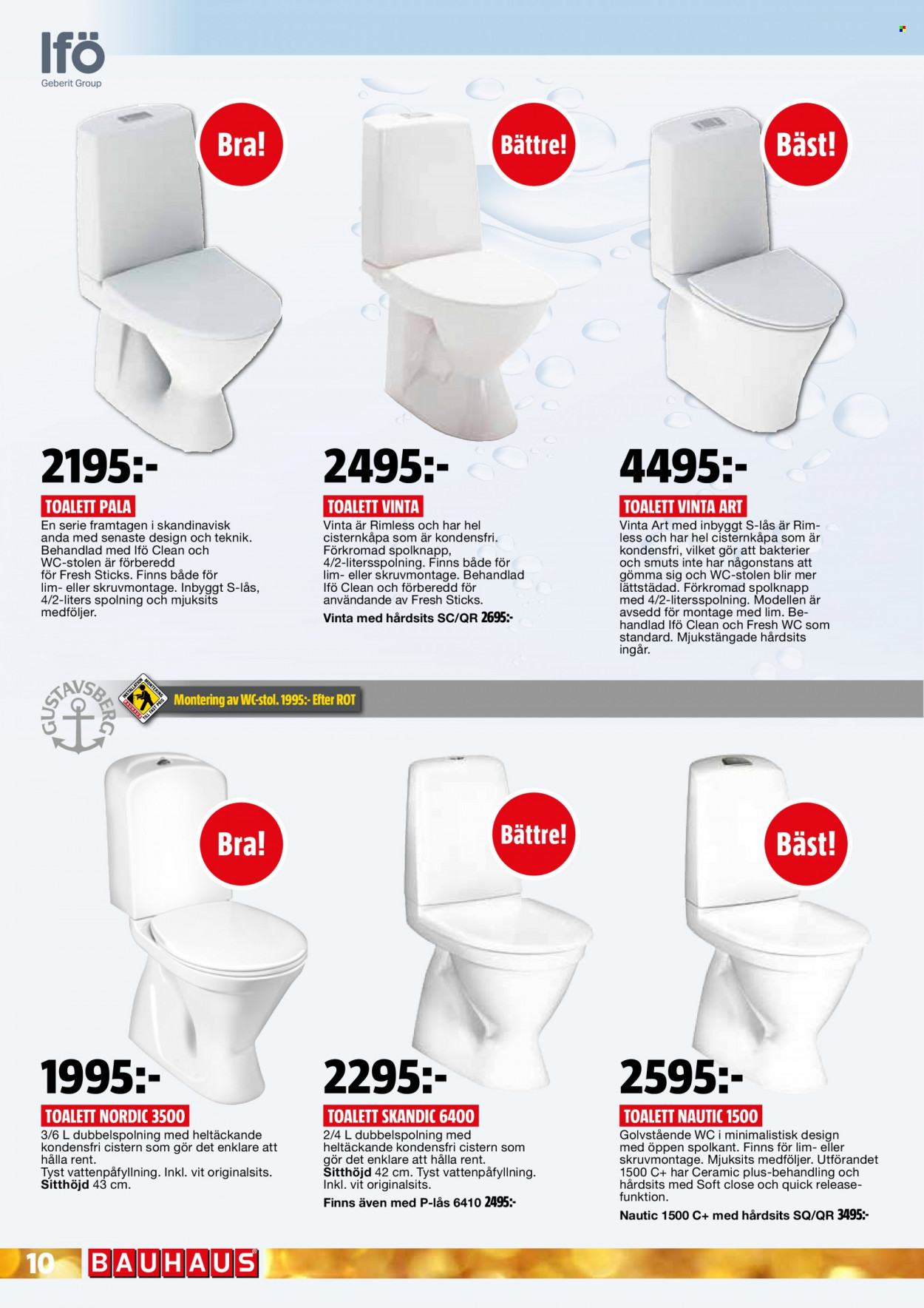 thumbnail - Kundeavis Bauhaus - 19.9.2022 - 23.10.2022 - Produkter fra tilbudsaviser - stol. Side 10.