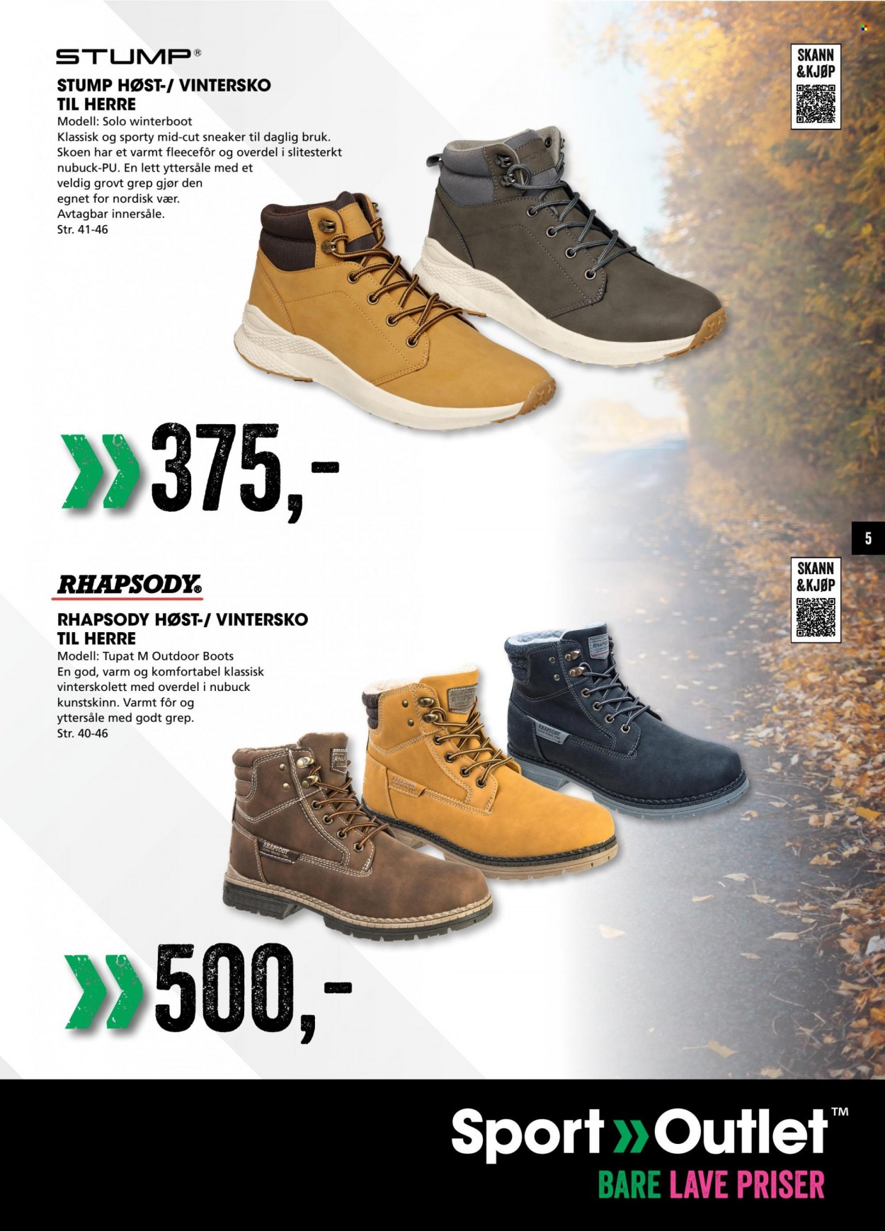 Kundeavis Sport Outlet - 20.9.2022 - 24.9.2022 - Produkter fra tilbudsaviser - boots, vintersko. Side 5.