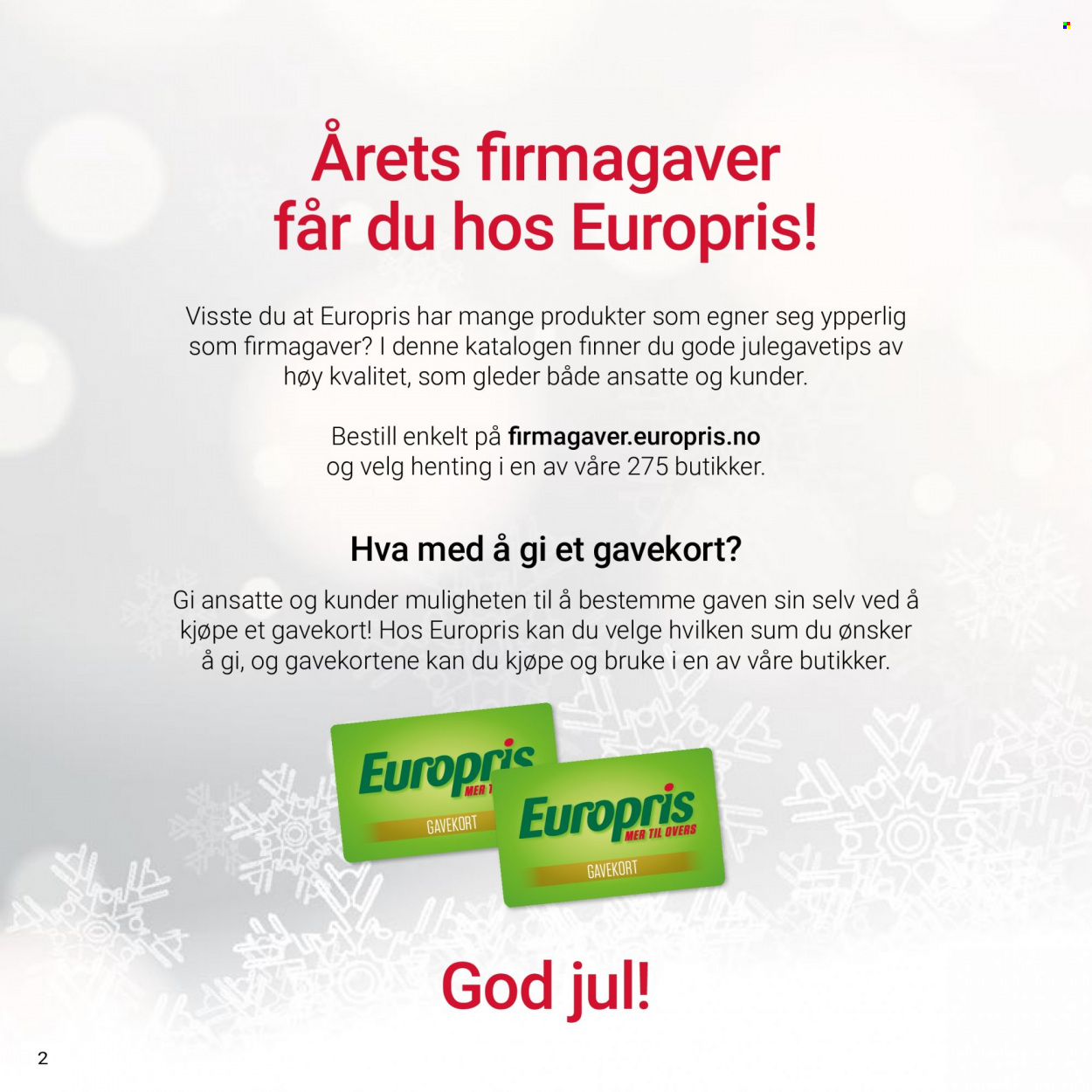 Kundeavis Europris. Side 2