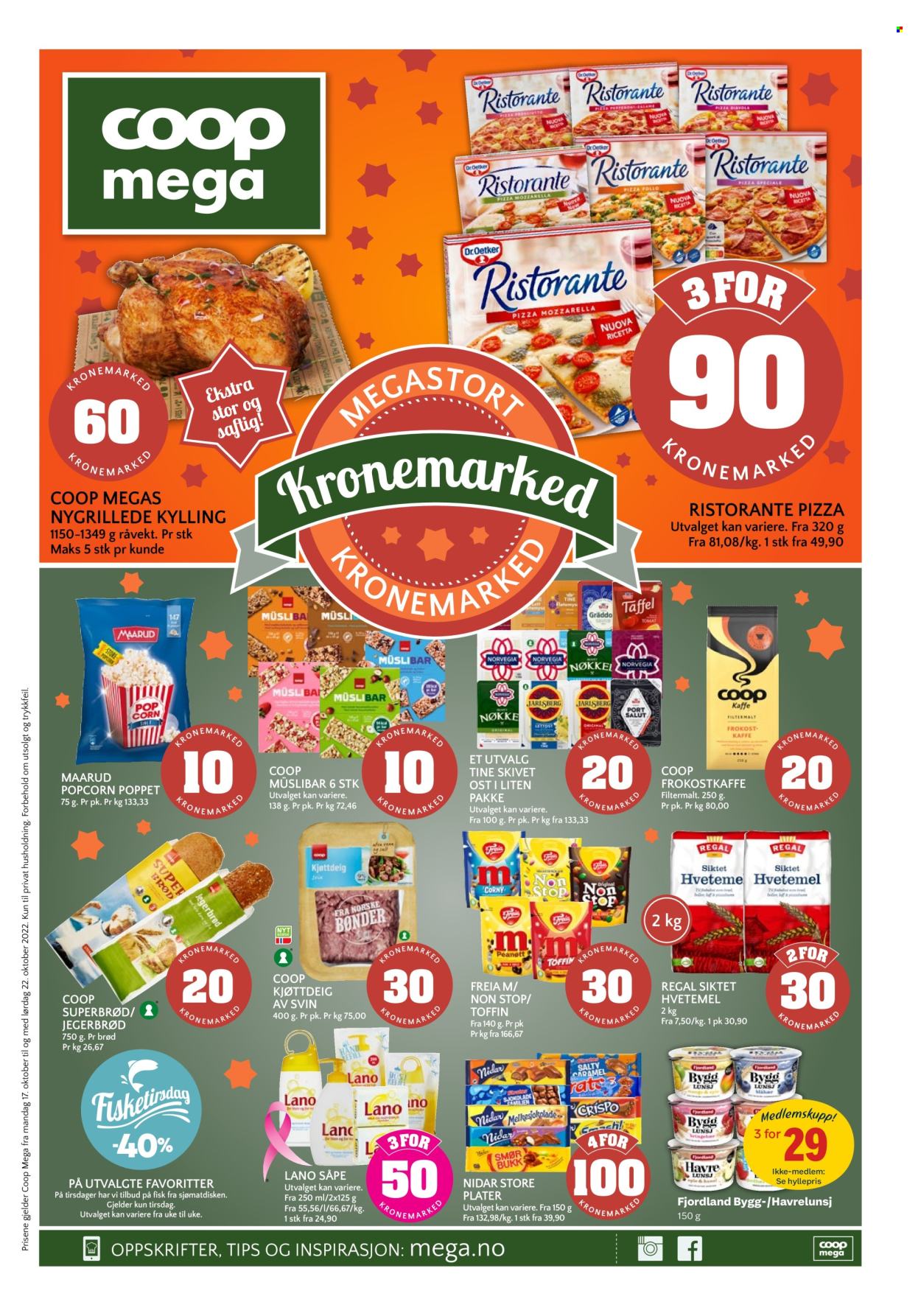 Kundeavis Coop Mega - 17.10.2022 - 22.10.2022. Side 1