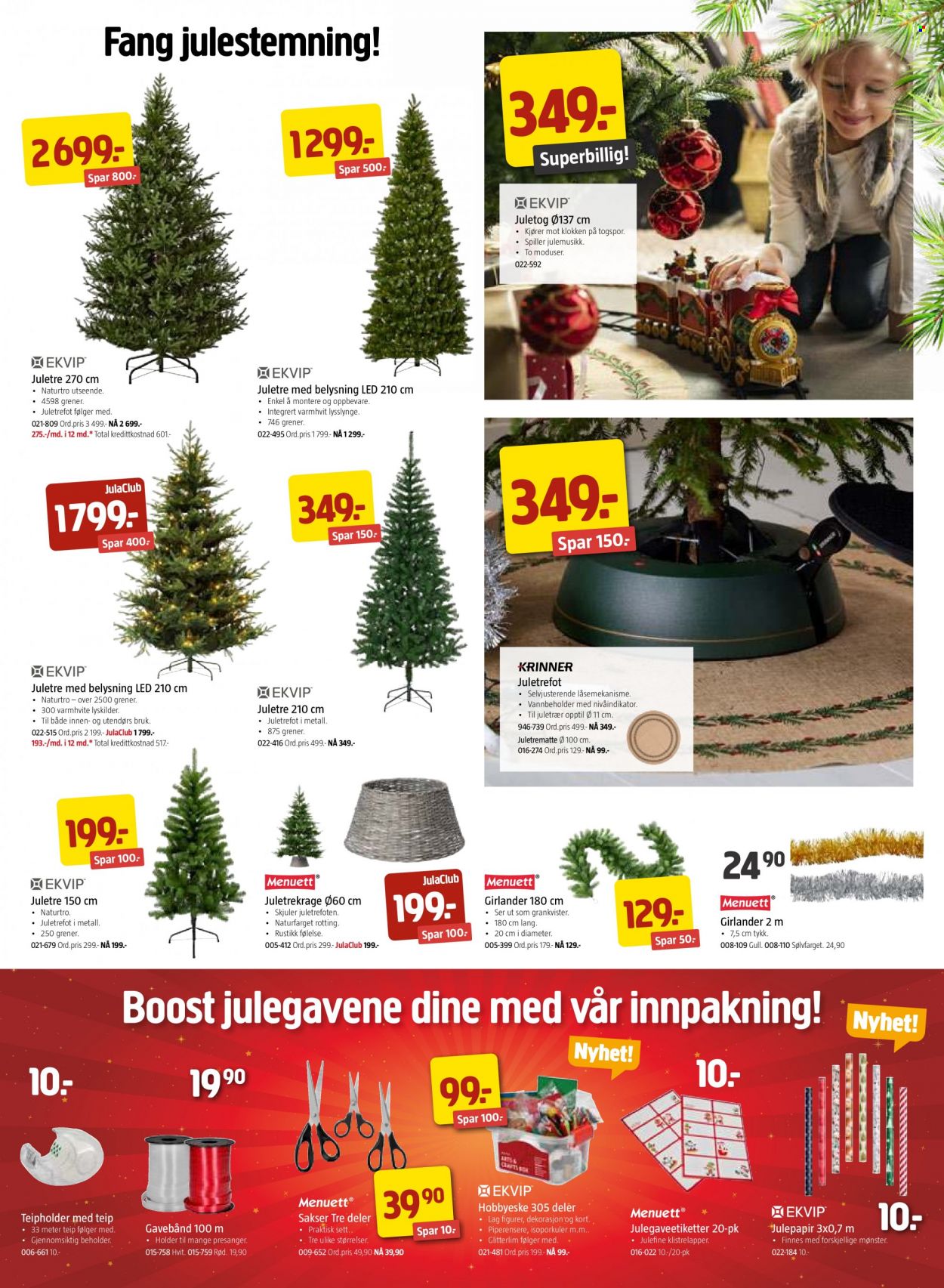 thumbnail - Kundeavis Jula - 18.11.2022 - 18.12.2022 - Produkter fra tilbudsaviser - lysslynge, juletre. Side 11.