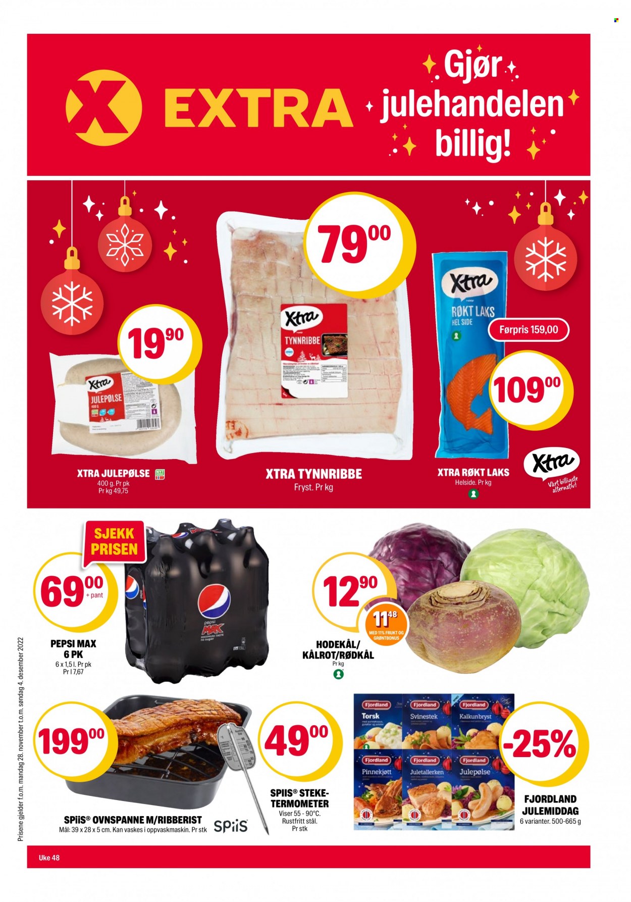 Kundeavis Coop Extra - 28.11.2022 - 4.12.2022. Side 1
