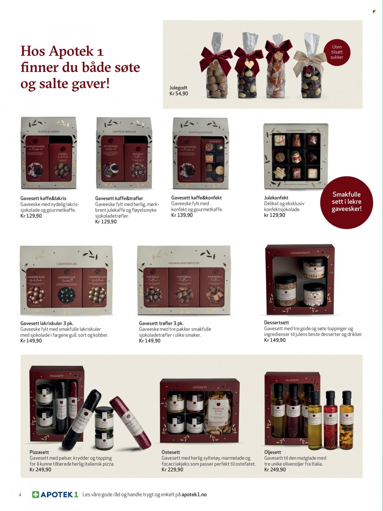 thumbnail - Kundeavis Apotek 1 - 30.11.2022 - 24.12.2022 - Produkter fra tilbudsaviser - sjokolade. Side 4.
