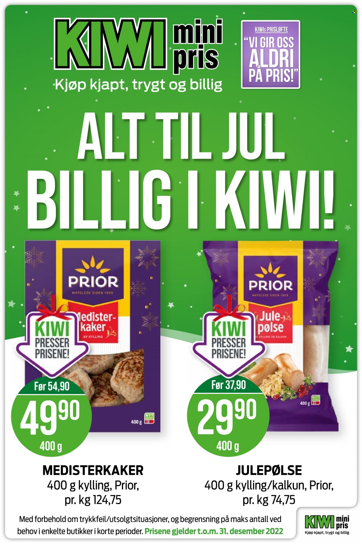 Kundeavis KIWI - 9.12.2022 - 31.12.2022. Side 1
