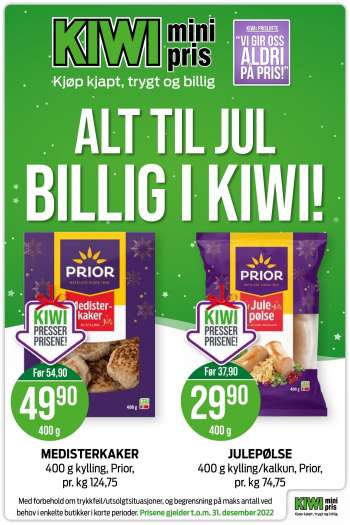 Kundeavis KIWI - 9.12.2022 - 31.12.2022.