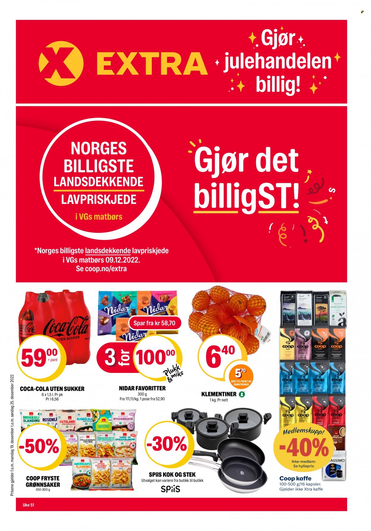 Kundeavis Coop Extra - 19.12.2022 - 25.12.2022. Side 1