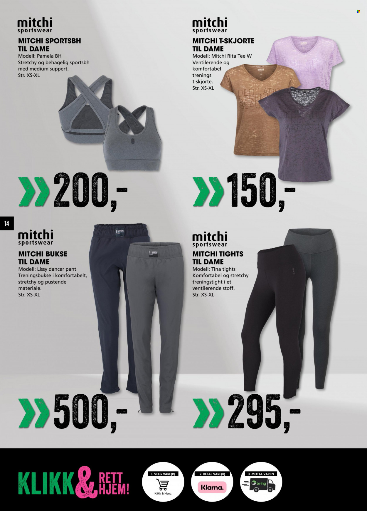 thumbnail - Kundeavis Sport Outlet - Produkter fra tilbudsaviser - bukse, t-skjorte, skjorte, BH, tights, treningsbukse. Side 14.