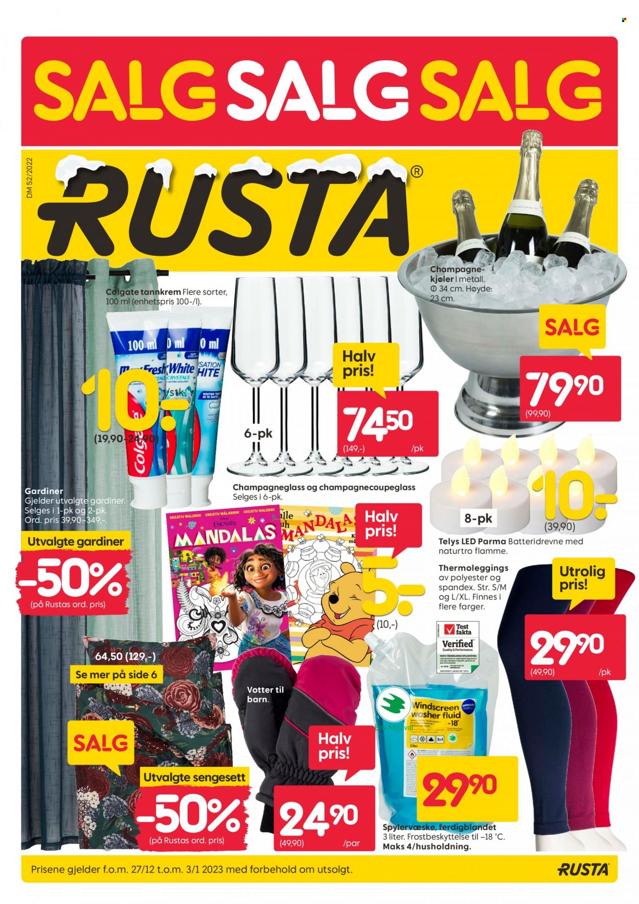 Kundeavis Rusta - 27.12.2022 - 3.1.2023. Side 1