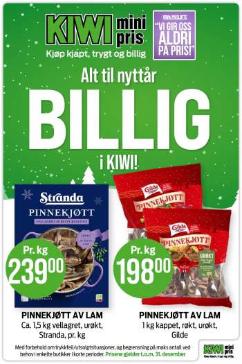 Kundeavis KIWI - 26.12.2022 - 1.1.2023.