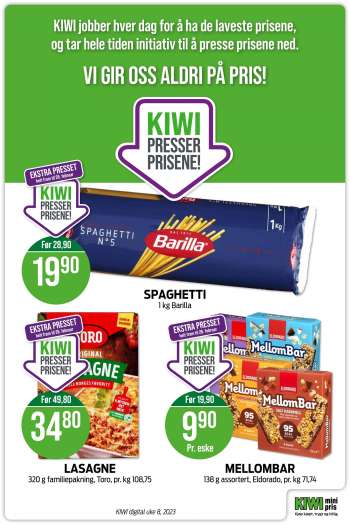 Kundeavis KIWI - 20.2.2023 - 26.2.2023.