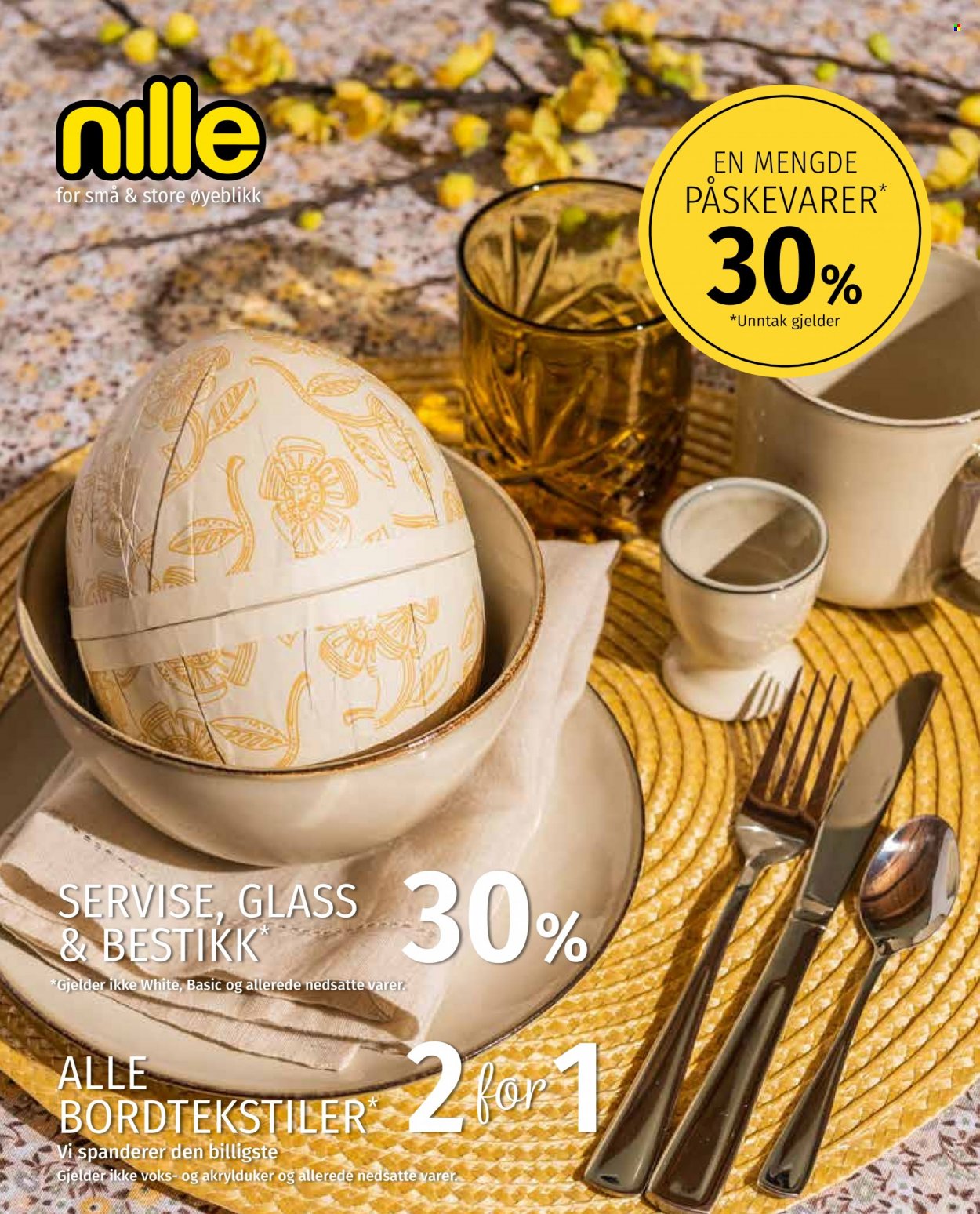 thumbnail - Kundeavis Nille - 12.3.2023 - 25.3.2023 - Produkter fra tilbudsaviser - bestikk, servise. Side 1.