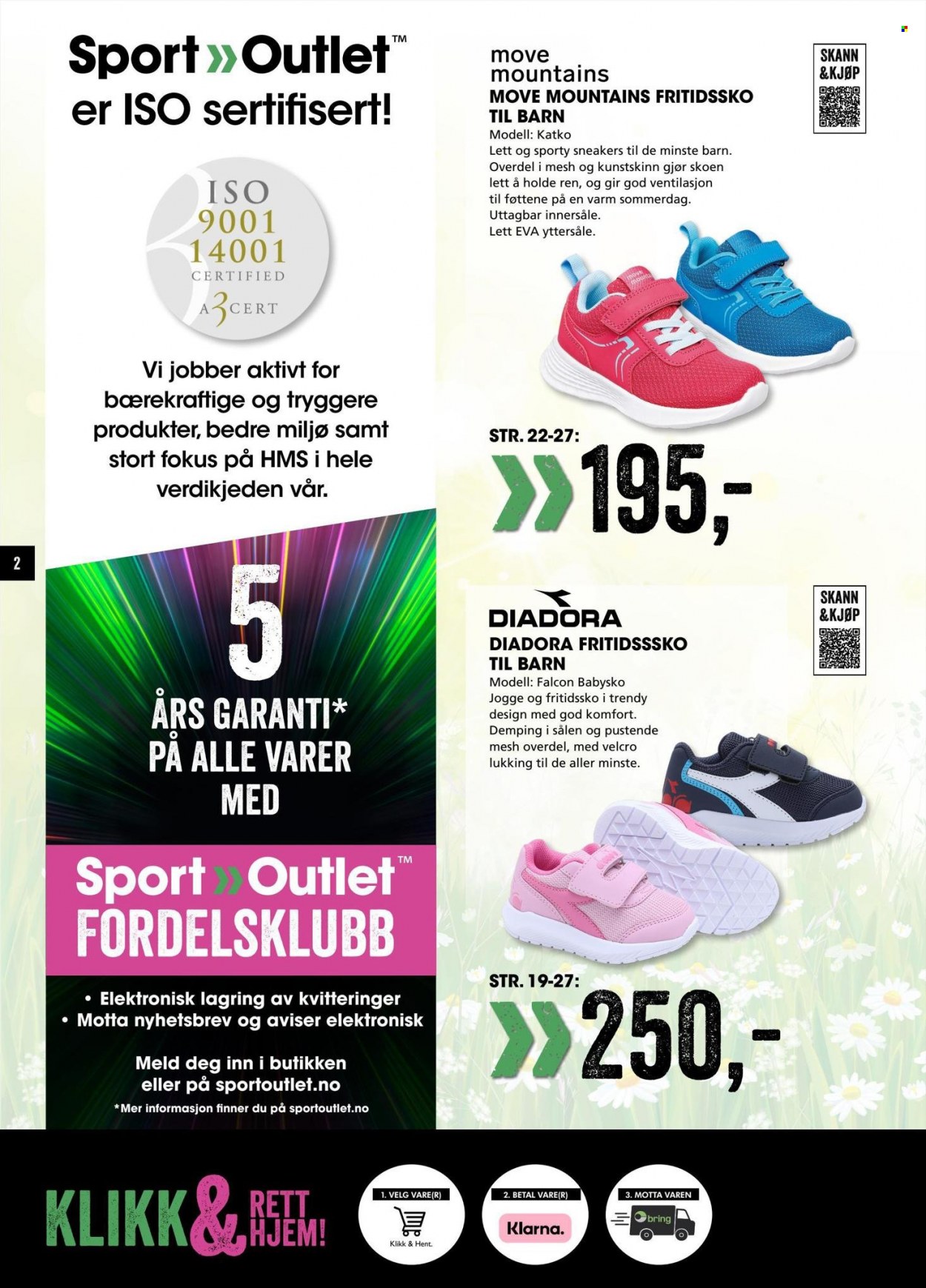 thumbnail - Kundeavis Sport Outlet - 20.4.2023 - 30.4.2023 - Produkter fra tilbudsaviser - Diadora, sneakers. Side 2.