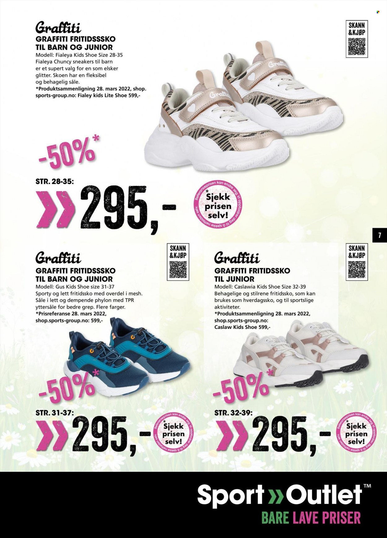 thumbnail - Kundeavis Sport Outlet - 20.4.2023 - 30.4.2023 - Produkter fra tilbudsaviser - sneakers. Side 7.