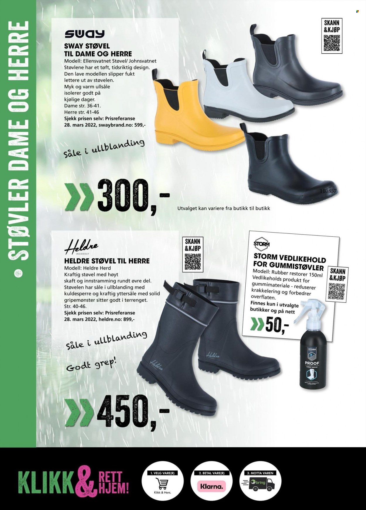 thumbnail - Kundeavis Sport Outlet - 20.4.2023 - 30.4.2023 - Produkter fra tilbudsaviser - gummistøvler, støvler. Side 40.
