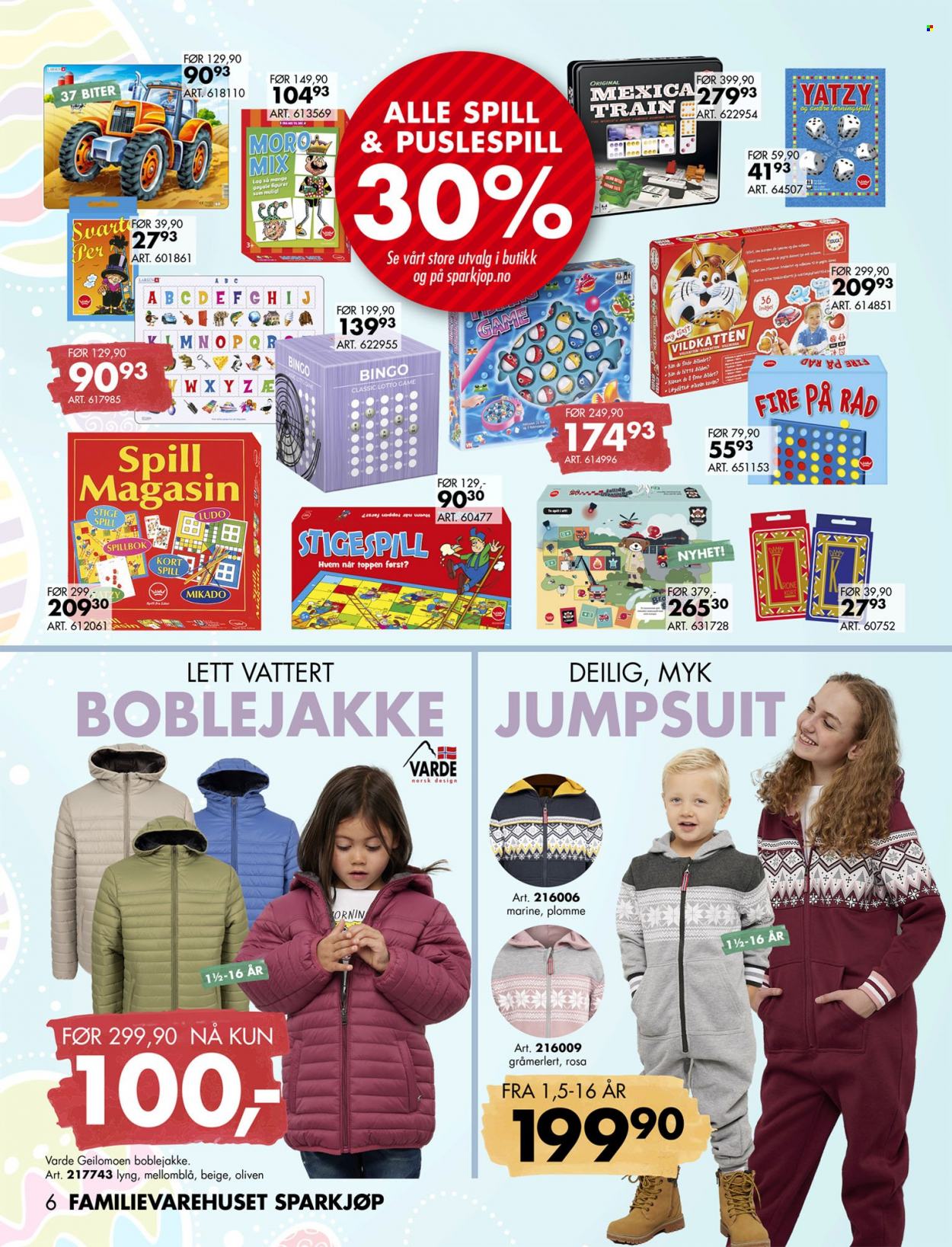 thumbnail - Kundeavis Sparkjøp - 20.3.2023 - 10.4.2023 - Produkter fra tilbudsaviser - figur, boblejakke, jumpsuit. Side 9.