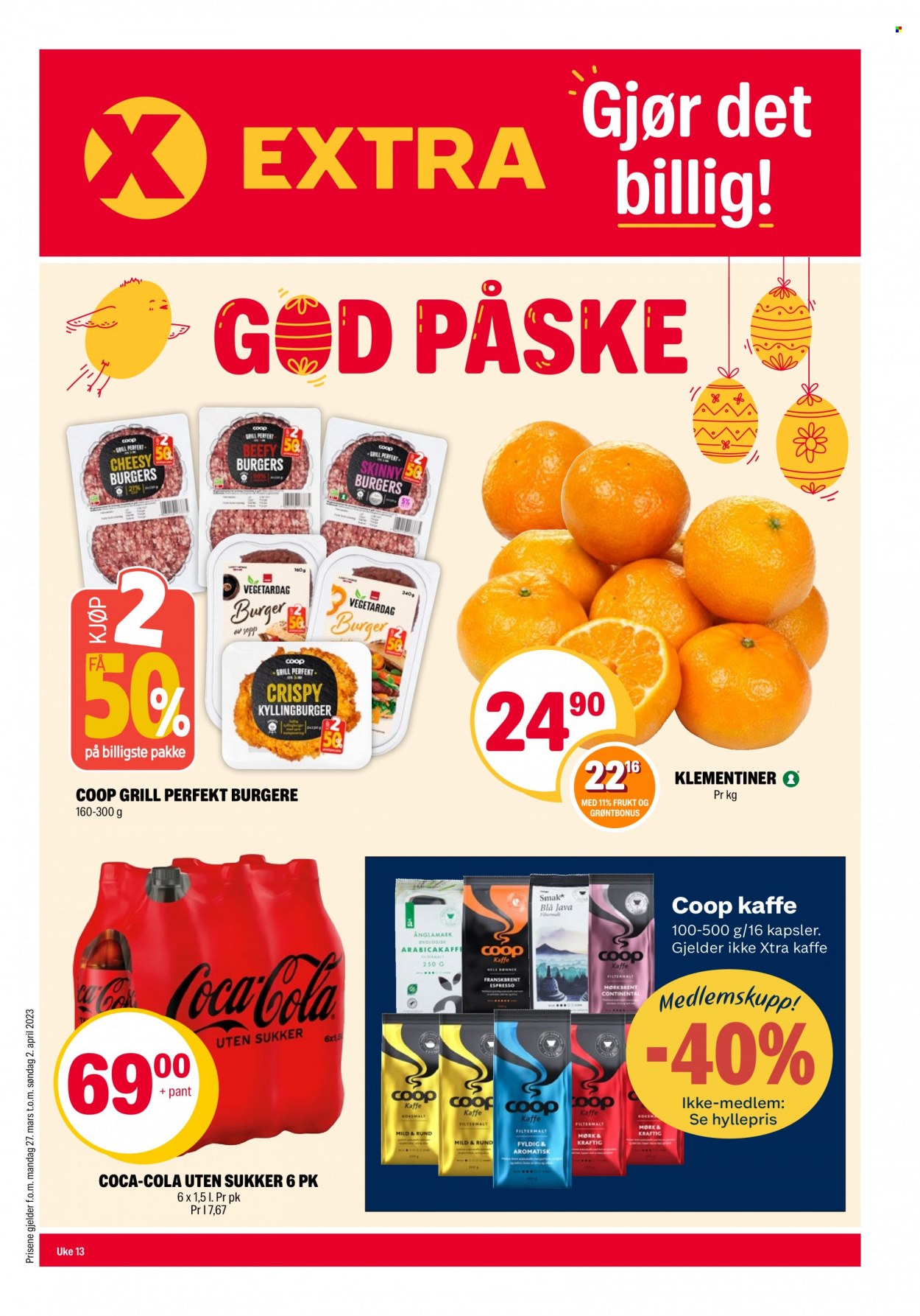 Kundeavis Coop Extra - 27.3.2023 - 2.4.2023. Side 1