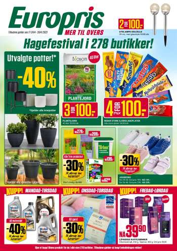Kundeavis Europris - 24.4.2023 - 29.4.2023.