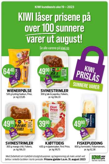 Kundeavis KIWI - 8.5.2023 - 31.8.2023.