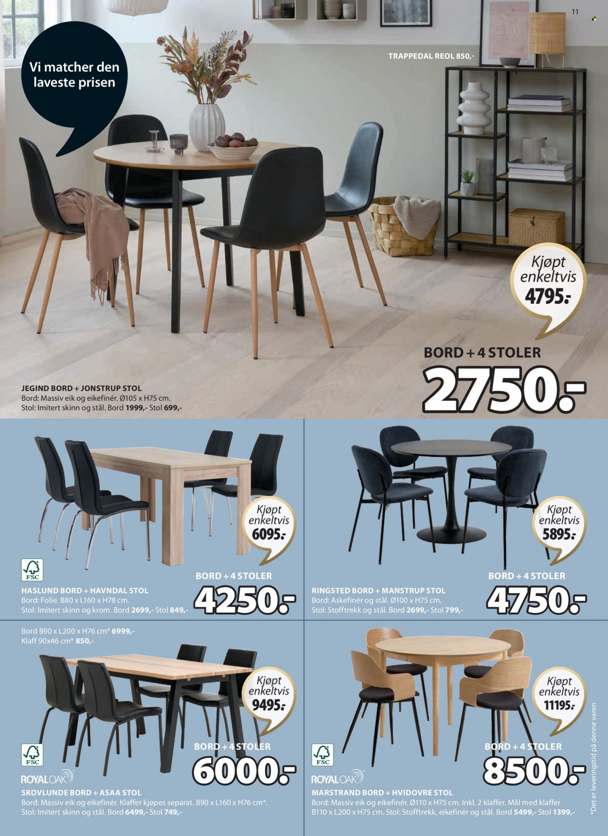 thumbnail - Kundeavis JYSK - 29.5.2023 - 3.6.2023 - Produkter fra tilbudsaviser - bord, stol. Side 12.