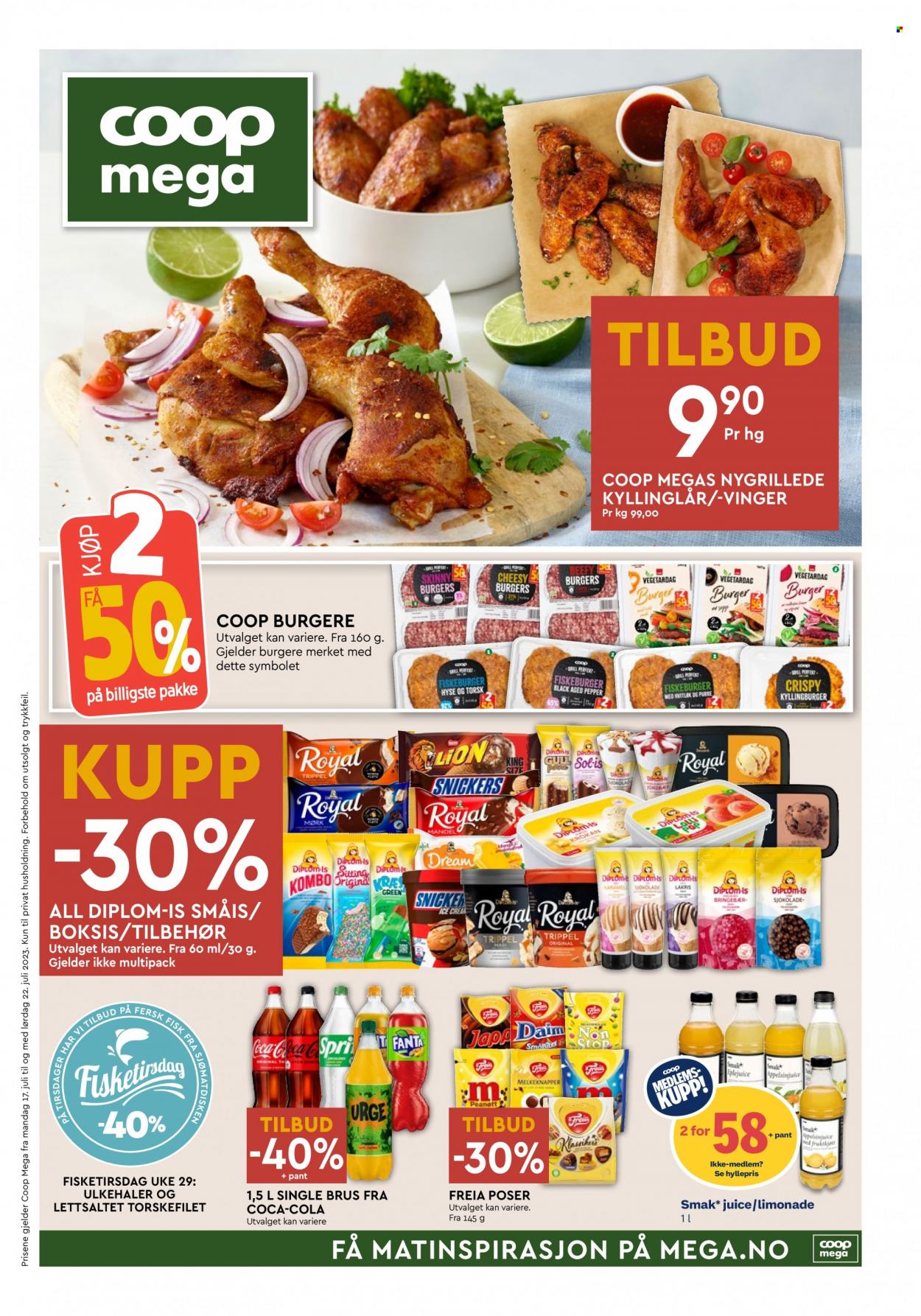 Kundeavis Coop Mega - 17.7.2023 - 22.7.2023. Side 1