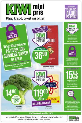 Kundeavis KIWI - 7.8.2023 - 13.8.2023.