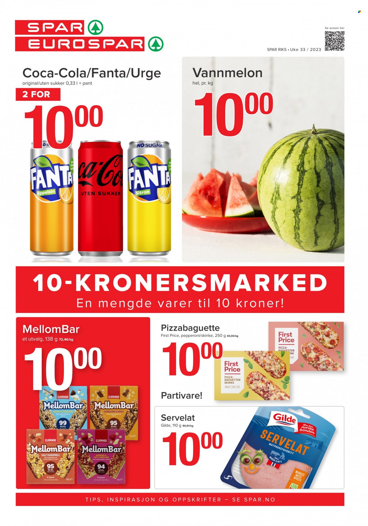 Kundeavis SPAR. Side 1