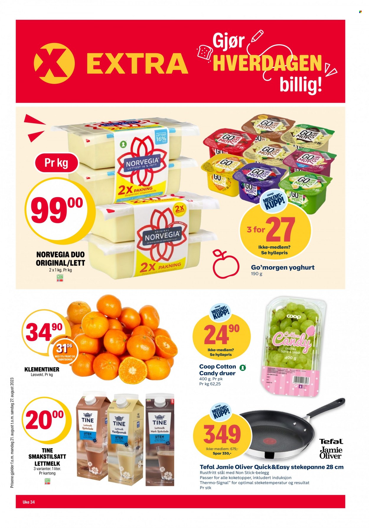 Kundeavis Coop Extra - 21.8.2023 - 27.8.2023. Side 1